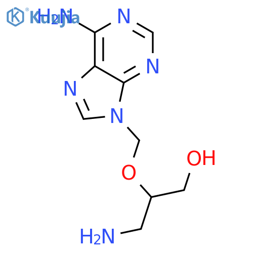 1-Propanol, 3-amino-2-[(6-amino-9H-purin-9-yl)methoxy]- structure