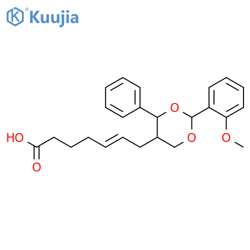 5-HEPTENOIC ACID, 7-[2-(2-METHOXYPHENYL)-4-PHENYL-1,3-DIOXAN-5-YL]- structure