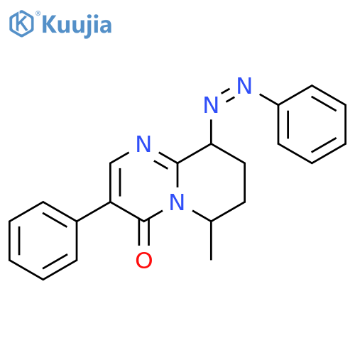 4H-Pyrido[1,2-a]pyrimidin-4-one, 6,7,8,9-tetrahydro-6-methyl-3-phenyl-9-(phenylazo)-, (Z)- (9CI) structure