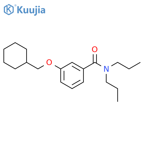 Benzamide, 3-(cyclohexylmethoxy)-N,N-dipropyl- structure