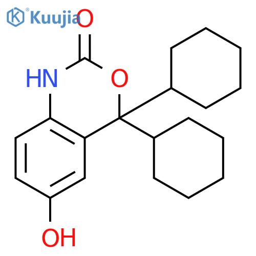 2H-3,1-Benzoxazin-2-one, 4,4-dicyclohexyl-1,4-dihydro-6-hydroxy- structure