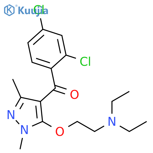 Methanone, (2,4-dichlorophenyl)[5-[2-(diethylamino)ethoxy]-1,3-dimethyl-1H-pyrazol-4-yl]- structure