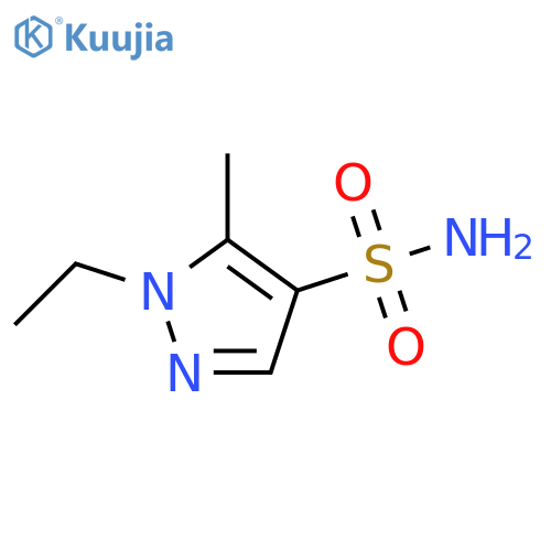 1-ethyl-5-methyl-1H-pyrazole-4-sulfonamide structure