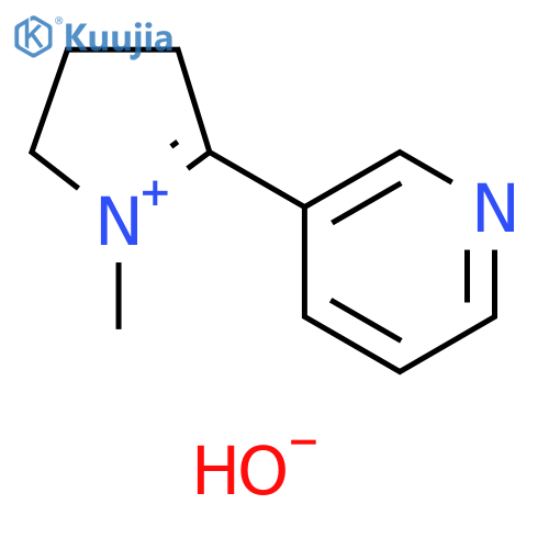 2H-Pyrrolium, 3,4-dihydro-1-methyl-5-(3-pyridinyl)-, hydroxide (1:1) structure