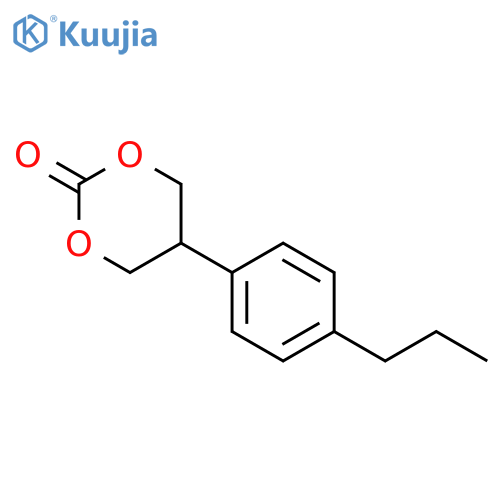 1,3-Dioxan-2-one, 5-(4-propylphenyl)- structure