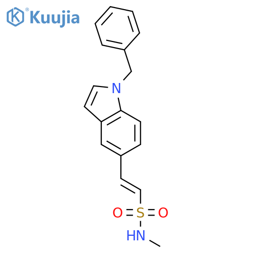 (1E)-N-Methyl-2-1-(phenylmethyl)-1H-indol-5-ylethenesulfonamide structure