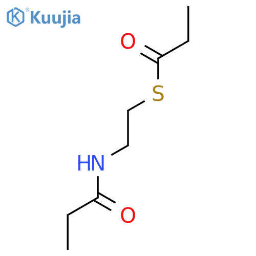 Propanethioic acid, S-[2-[(1-oxopropyl)amino]ethyl] ester structure