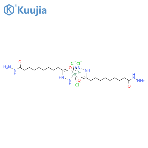 Samarium, trichlorobis(decanedioic acid dihydrazide)- structure