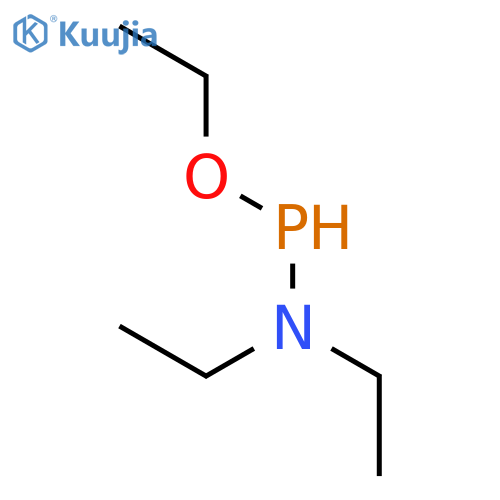Phosphonamidous acid, N,N-diethyl-, ethyl ester structure