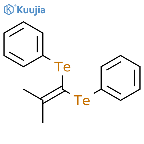 Benzene, 1,1'-[(2-methyl-1-propenylidene)bis(telluro)]bis- structure