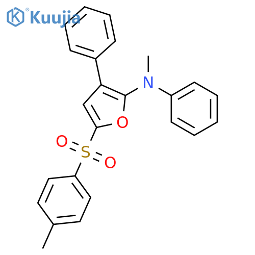 2-Furanamine, N-methyl-5-[(4-methylphenyl)sulfonyl]-N,3-diphenyl- structure