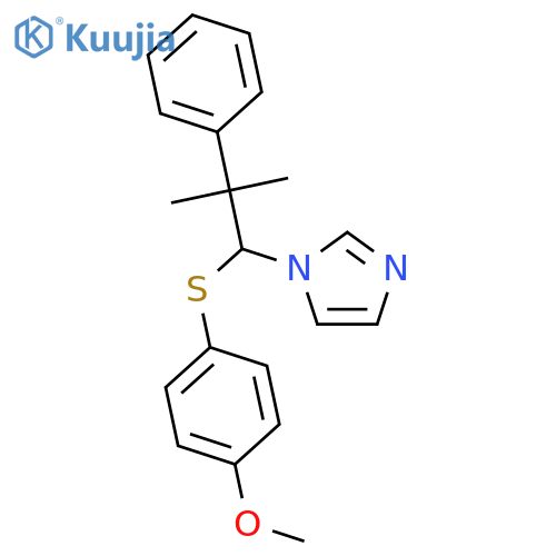 1H-Imidazole, 1-[1-[(4-methoxyphenyl)thio]-2-methyl-2-phenylpropyl]- structure