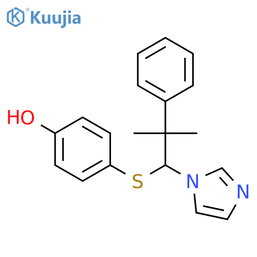 Phenol, 4-[[1-(1H-imidazol-1-yl)-2-methyl-2-phenylpropyl]thio]- structure