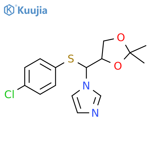1H-Imidazole, 1-[[(4-chlorophenyl)thio](2,2-dimethyl-1,3-dioxolan-4-yl)methyl]- structure