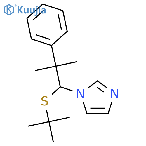 1H-Imidazole, 1-[1-[(1,1-dimethylethyl)thio]-2-methyl-2-phenylpropyl]- structure