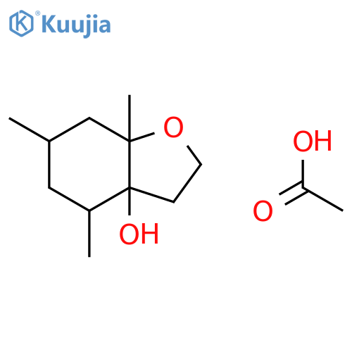 3a(4H)-Benzofuranol, hexahydro-4,6,7a-trimethyl-, acetate structure