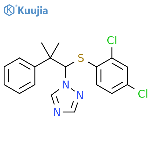 1H-1,2,4-Triazole, 1-[1-[(2,4-dichlorophenyl)thio]-2-methyl-2-phenylpropyl]- structure