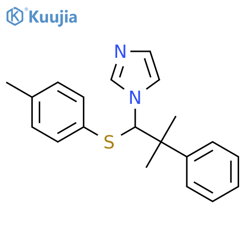 1H-Imidazole, 1-[2-methyl-1-[(4-methylphenyl)thio]-2-phenylpropyl]- structure