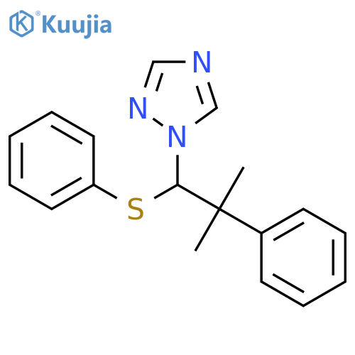1H-1,2,4-Triazole, 1-[2-methyl-2-phenyl-1-(phenylthio)propyl]- structure