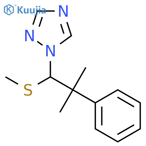 1H-1,2,4-Triazole, 1-[2-methyl-1-(methylthio)-2-phenylpropyl]- structure