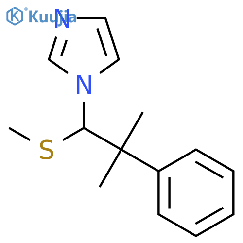 1H-Imidazole, 1-[2-methyl-1-(methylthio)-2-phenylpropyl]- structure