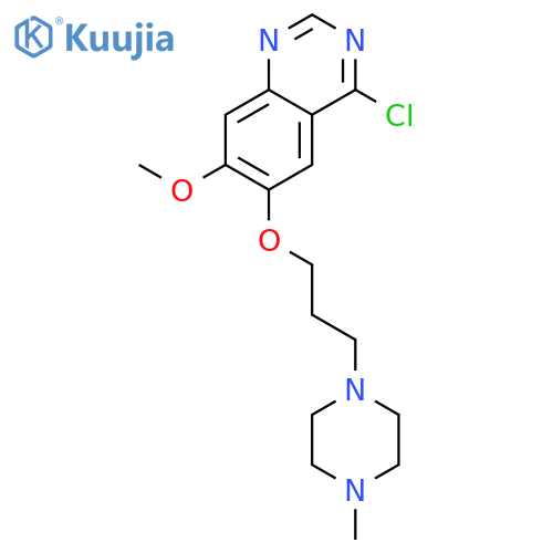 Quinazoline, 4-chloro-7-methoxy-6-[3-(4-methyl-1-piperazinyl)propoxy]- structure