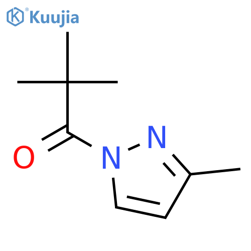 1H-Pyrazole, 1-(2,2-dimethyl-1-oxopropyl)-3-methyl- structure