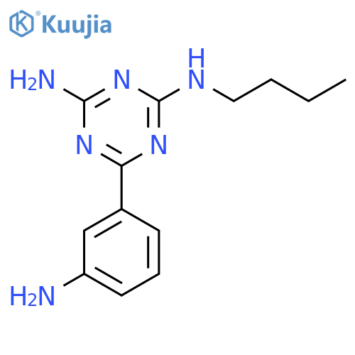 1,3,5-Triazine-2,4-diamine, 6-(3-aminophenyl)-N-butyl- structure
