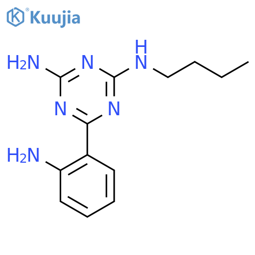 1,3,5-Triazine-2,4-diamine, 6-(2-aminophenyl)-N-butyl- structure