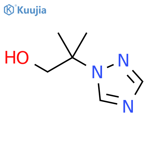 2-methyl-2-(1H-1,2,4-triazol-1-yl)propan-1-ol structure