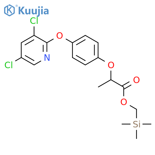 (trimethylsilyl)methyl 2-{4-[(3,5-dichloropyridin-2-yl)oxy]phenoxy}propanoate structure