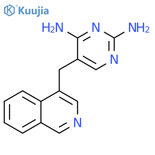 2,4-Pyrimidinediamine, 5-(4-isoquinolinylmethyl)- structure