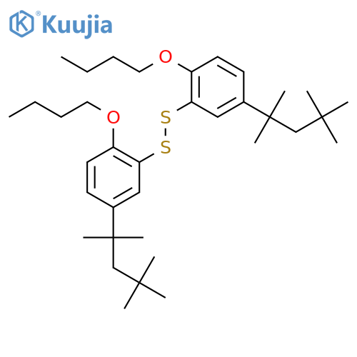 Disulfide, bis[2-butoxy-5-(1,1,3,3-tetramethylbutyl)phenyl] structure