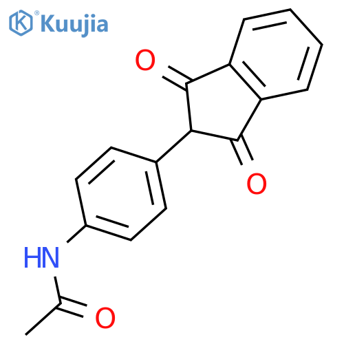 1H-Inden-2-yl, 2-[4-(acetylamino)phenyl]-2,3-dihydro-1,3-dioxo- structure
