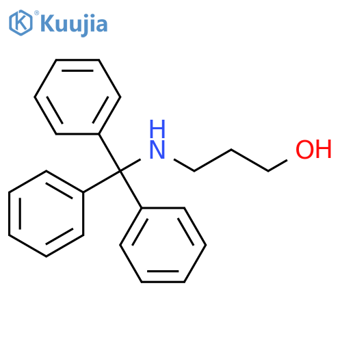1-Propanol, 3-[(triphenylmethyl)amino]- structure