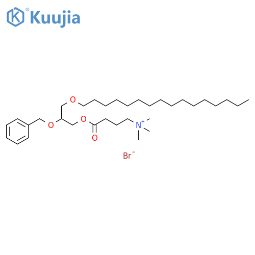 1-Butanaminium, 4-[3-(hexadecyloxy)-2-(phenylmethoxy)propoxy]-N,N,N-trimethyl-4-oxo-, bromide (1:1) structure