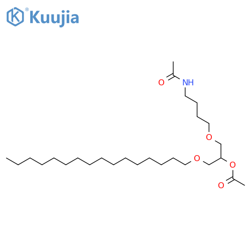 Acetamide, N-[4-[2-(acetyloxy)-3-(hexadecyloxy)propoxy]butyl]- structure