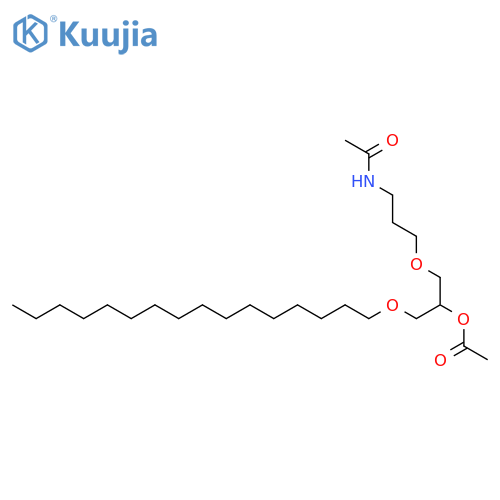 Acetamide, N-[3-[2-(acetyloxy)-3-(hexadecyloxy)propoxy]propyl]- structure
