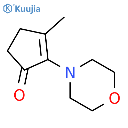 2-Cyclopenten-1-one, 3-methyl-2-(4-morpholinyl)- structure