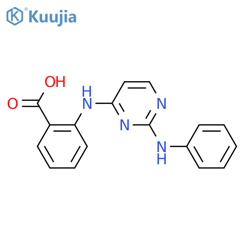 2-[(2-anilinopyrimidin-4-yl)amino]benzoic Acid structure