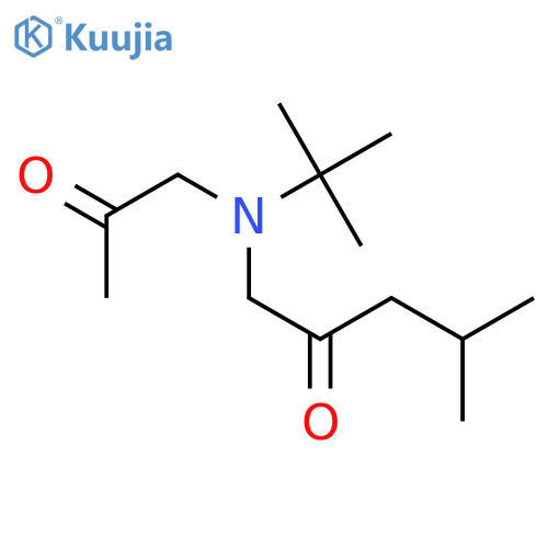 2-Pentanone, 1-[(1,1-dimethylethyl)(2-oxopropyl)amino]-4-methyl- structure