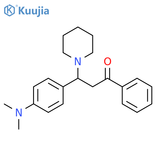 1-Propanone, 3-[4-(dimethylamino)phenyl]-1-phenyl-3-(1-piperidinyl)- structure