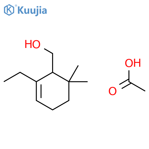 2-Cyclohexene-1-methanol, 2-ethyl-6,6-dimethyl-, acetate structure