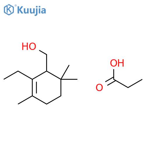 2-Cyclohexene-1-methanol, 2-ethyl-3,6,6-trimethyl-, propanoate structure