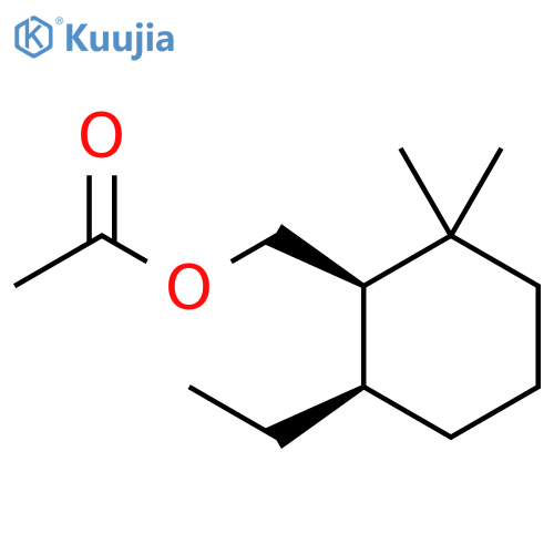 Cyclohexanemethanol, 6-ethyl-2,2-dimethyl-, acetate, cis- structure