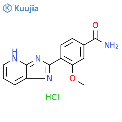 Benzamide, 4-(3H-imidazo[4,5-b]pyridin-2-yl)-3-methoxy-, hydrochloride (1:1) structure