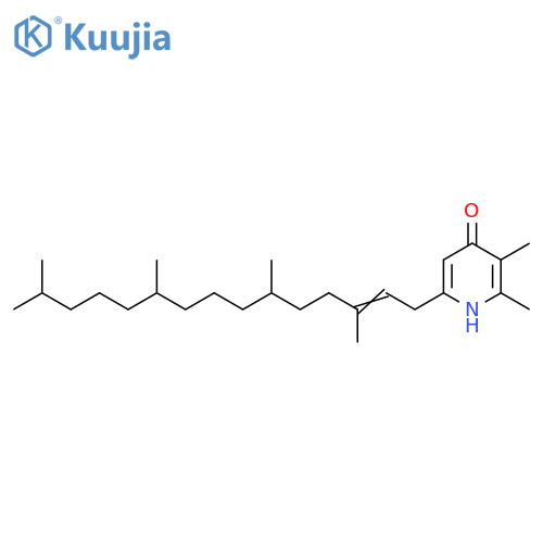 4(1H)-Pyridinone, 2,3-dimethyl-6-(3,6,10,14-tetramethyl-2-pentadecen-1-yl)- structure