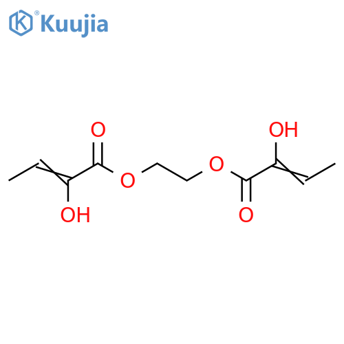 2-Butenoic acid, 2-hydroxy-, 1,2-ethanediyl ester (9CI) structure
