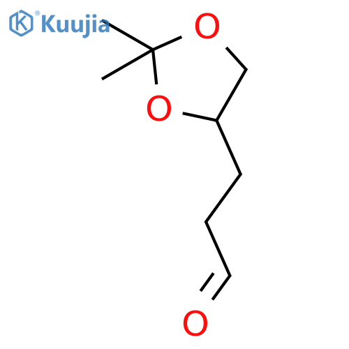 3-(2,2-dimethyl-1,3-dioxolan-4-yl)propanal structure