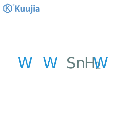 Tin, compd. with tungsten (1:3) structure